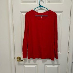 Old Navy Long Sleeve Red Top sz XL